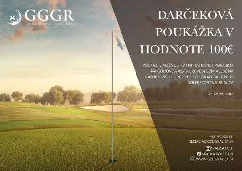 DARČEKOVÁ POUKÁŽKA V HODNOTE 100 EUR